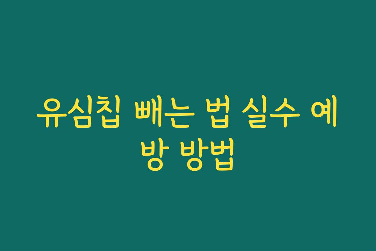 유심칩 빼는 법 실수 예방 방법