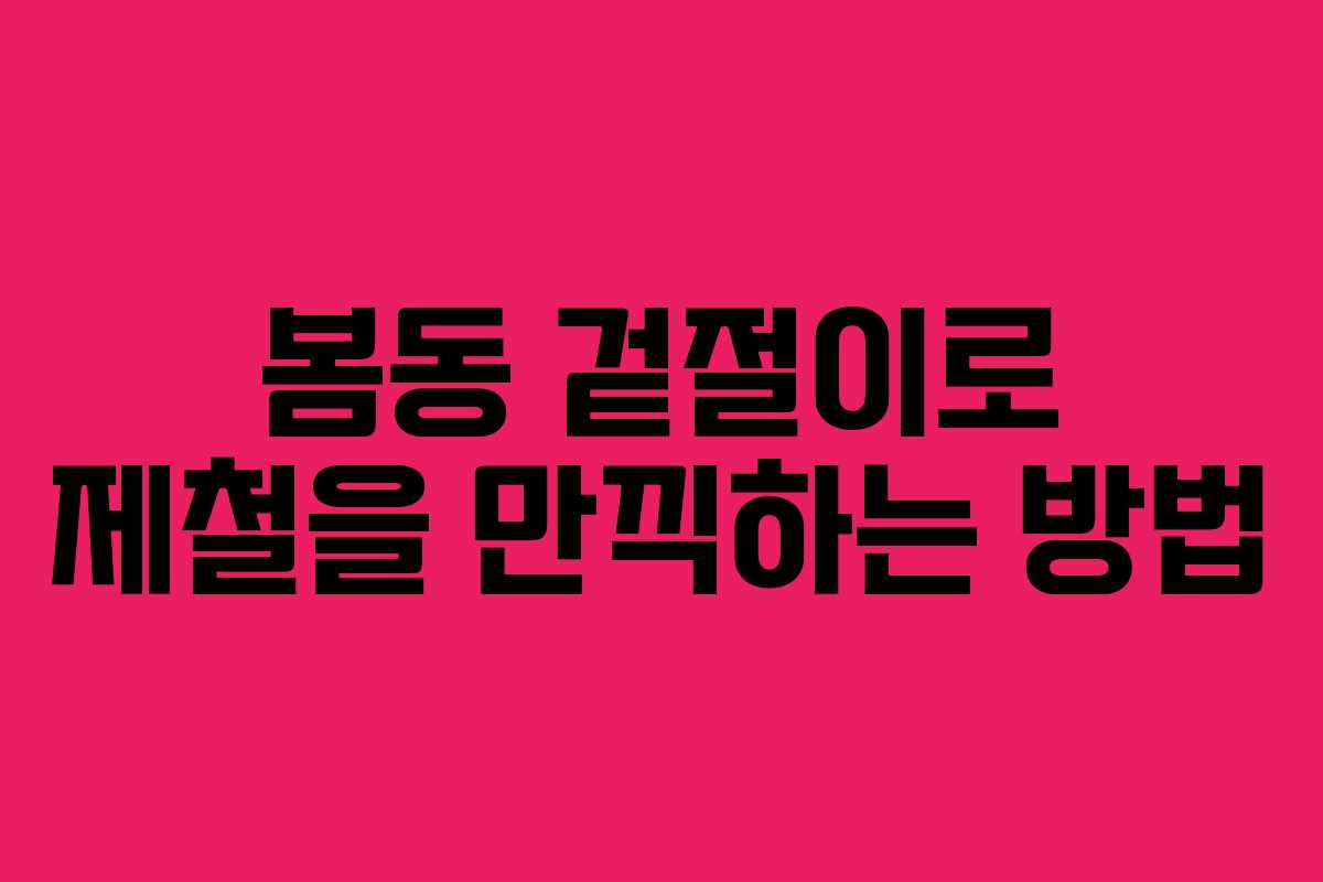 봄동 겉절이로 제철을 만끽하는 방법