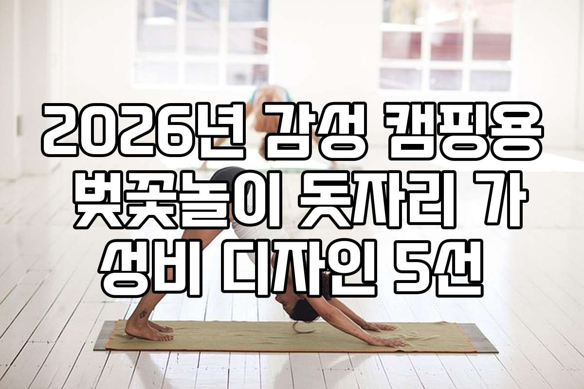 2026년 감성 캠핑용 벚꽃놀이 돗자리 가성비 디자인 5선