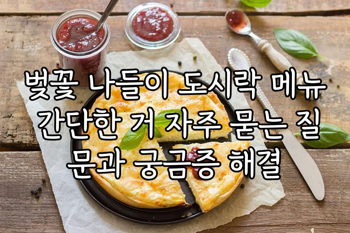 벚꽃 나들이 도시락 메뉴 간단한 거 자주 묻는 질문과 궁금증 해결