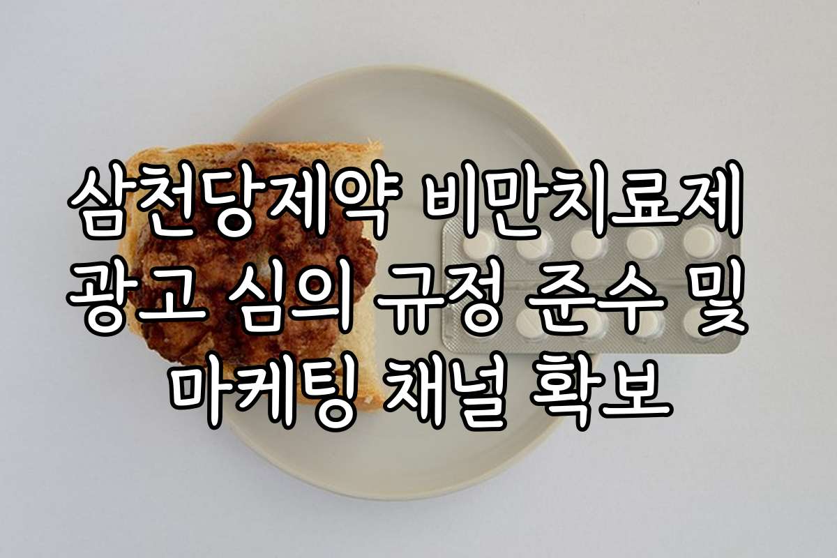 삼천당제약 비만치료제 광고 심의 규정 준수 및 마케팅 채널 확보