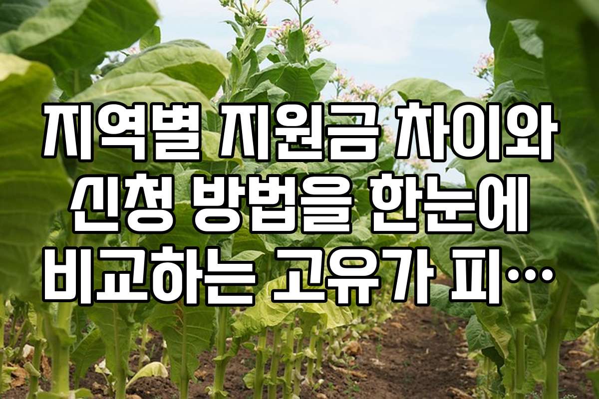 지역별 지원금 차이와 신청 방법을 한눈에 비교하는 고유가 피해지원금 안내서