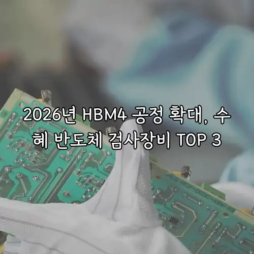 2026년 HBM4 공정 확대, 수혜 반도체 검사장비 TOP 3