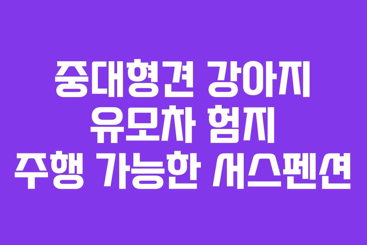 중대형견 강아지 유모차 험지 주행 가능한 서스펜션
