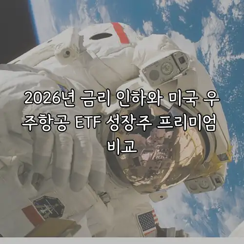 2026년 금리 인하와 미국 우주항공 ETF 성장주 프리미엄 비교