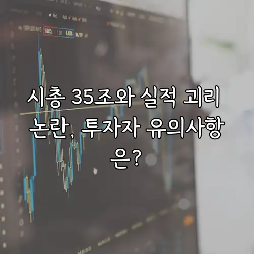 시총 35조와 실적 괴리 논란, 투자자 유의사항은?